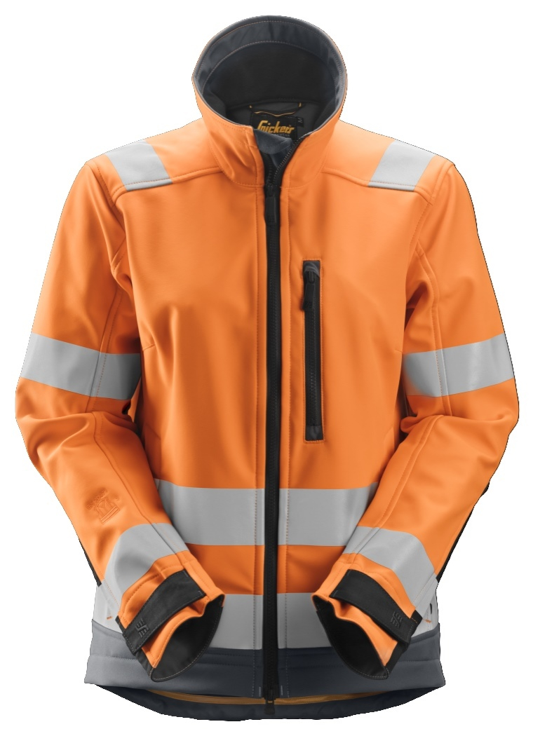 Snickers Workwear AllroundWork High-Vis Softshell Damesjack Klasse 2 -/3 1237