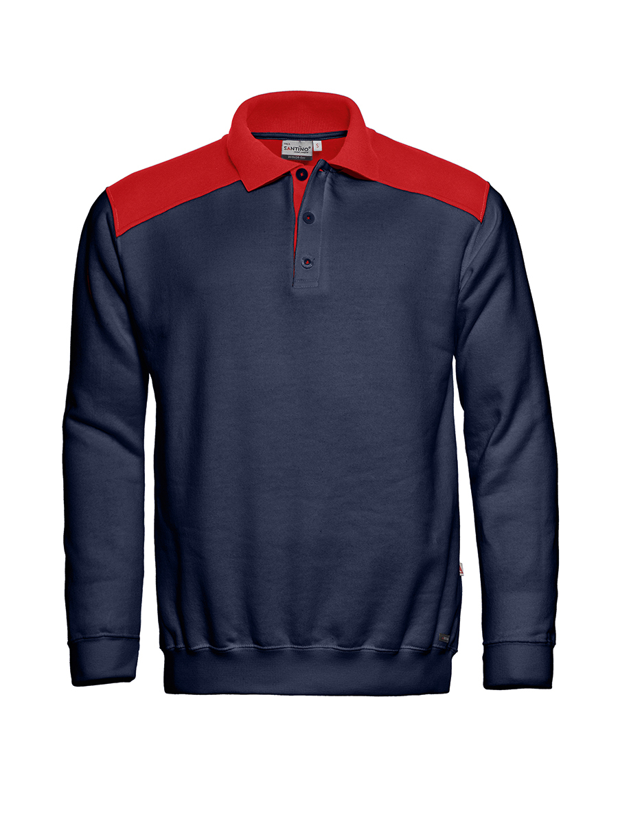 Marineblauw/rood