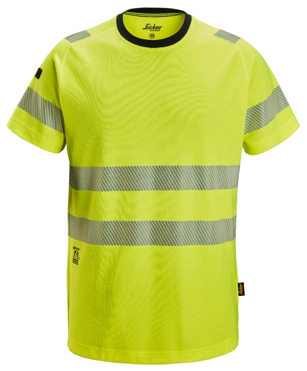 Snickers Workwear HV Klasse 2 - T-Shirt Geel 2539