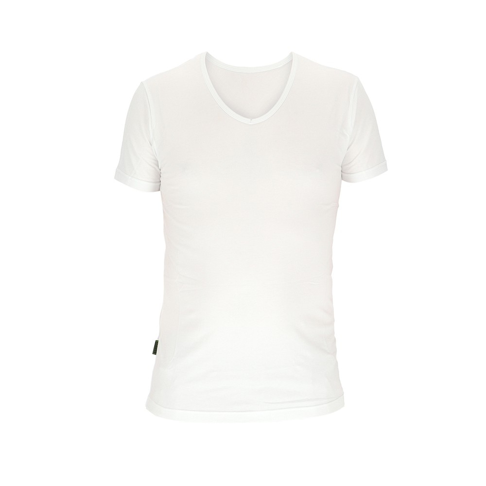 Basset T-Shirt V Hals Bamboo