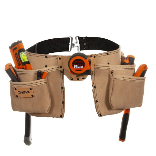 ToolPack Elite Dubbele leren Gereedschapsgordel