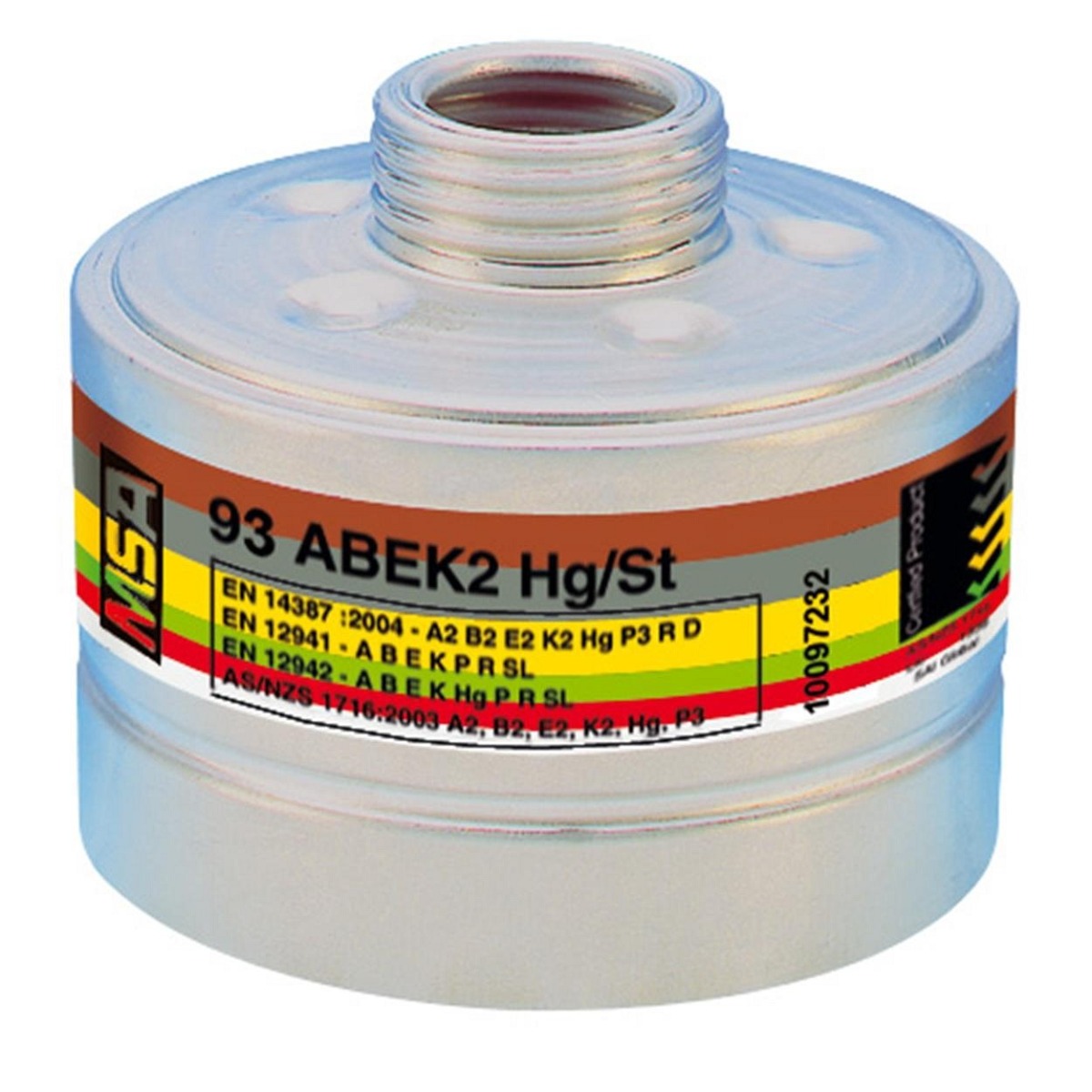 MSA 93 Combinatiefilter A2B2E2K2Hg-P3 R D