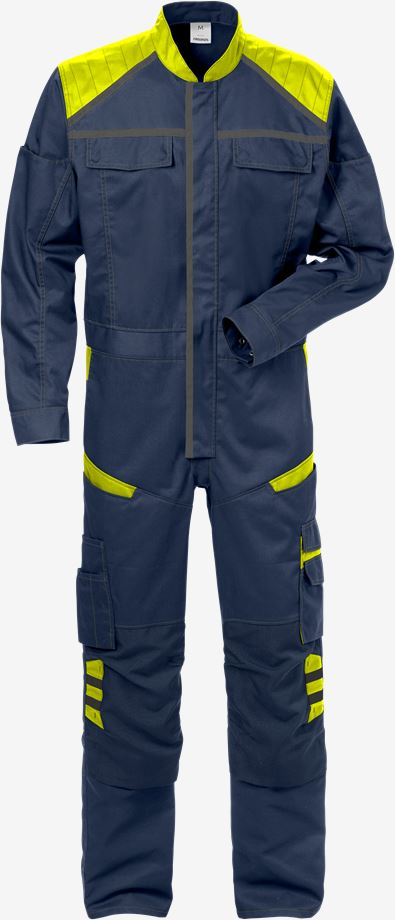 556-Marineblauw/hi-vis geel