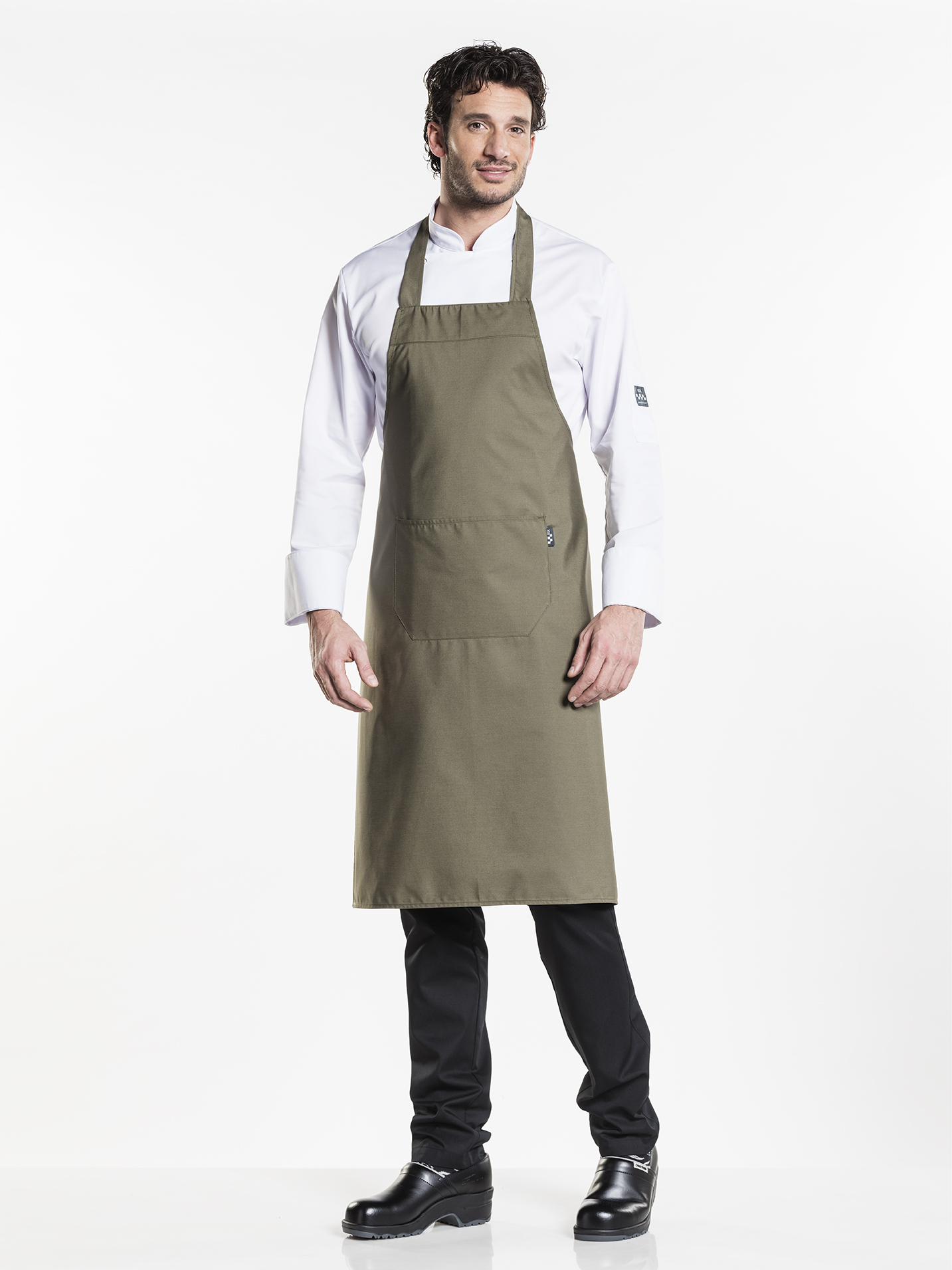 Chaud Devant Apron Dark Olive Short