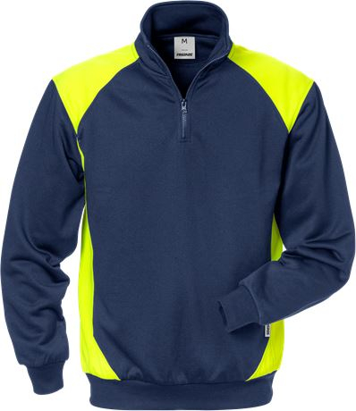 556-Marineblauw/hi-vis geel