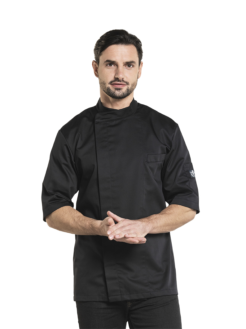 Chaud Devant Bacio Zwart Short Sleeve Koksbuis