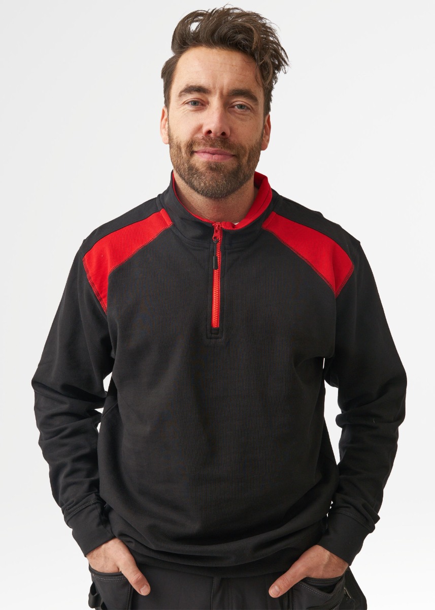 Blåkläder 3353 Sweatshirt Bi-Colour met halve rits