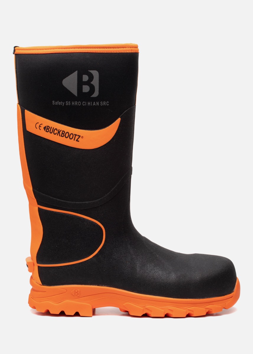 Buckbootz BBZ8000 S5 Werklaars Zwart/Oranje