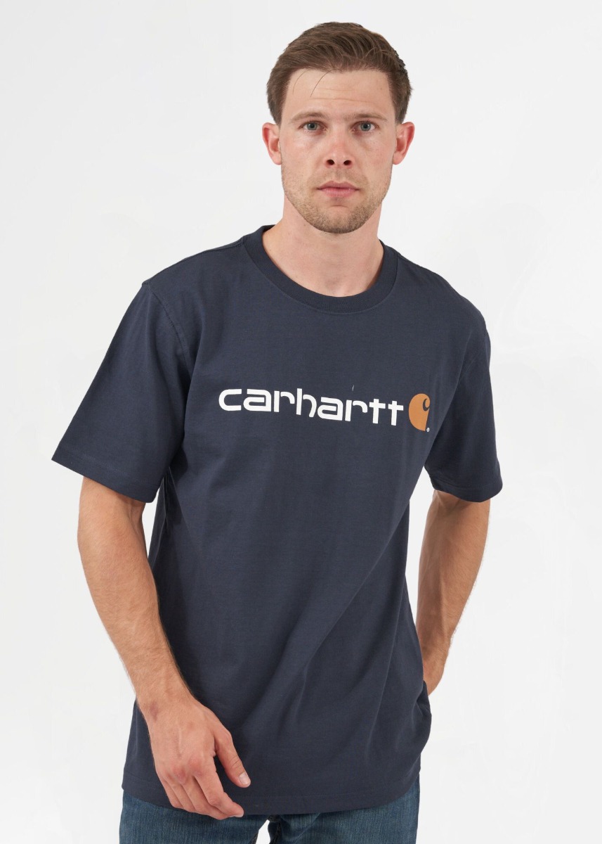 Carhartt Relaxed Fit Heavyweight Short-Sleeve Logo Graphic T-Shirt