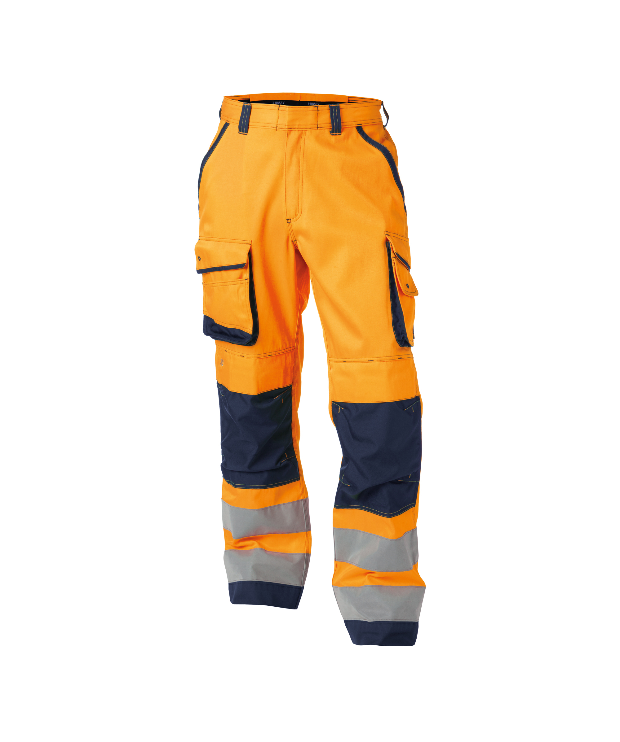 Oranje/marineblauw