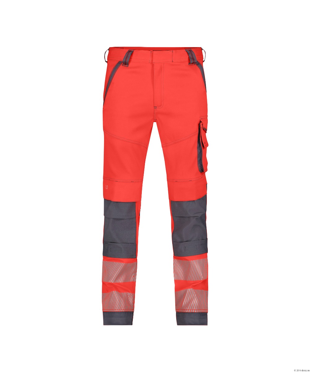 Cementgrijs/Fluo Rood