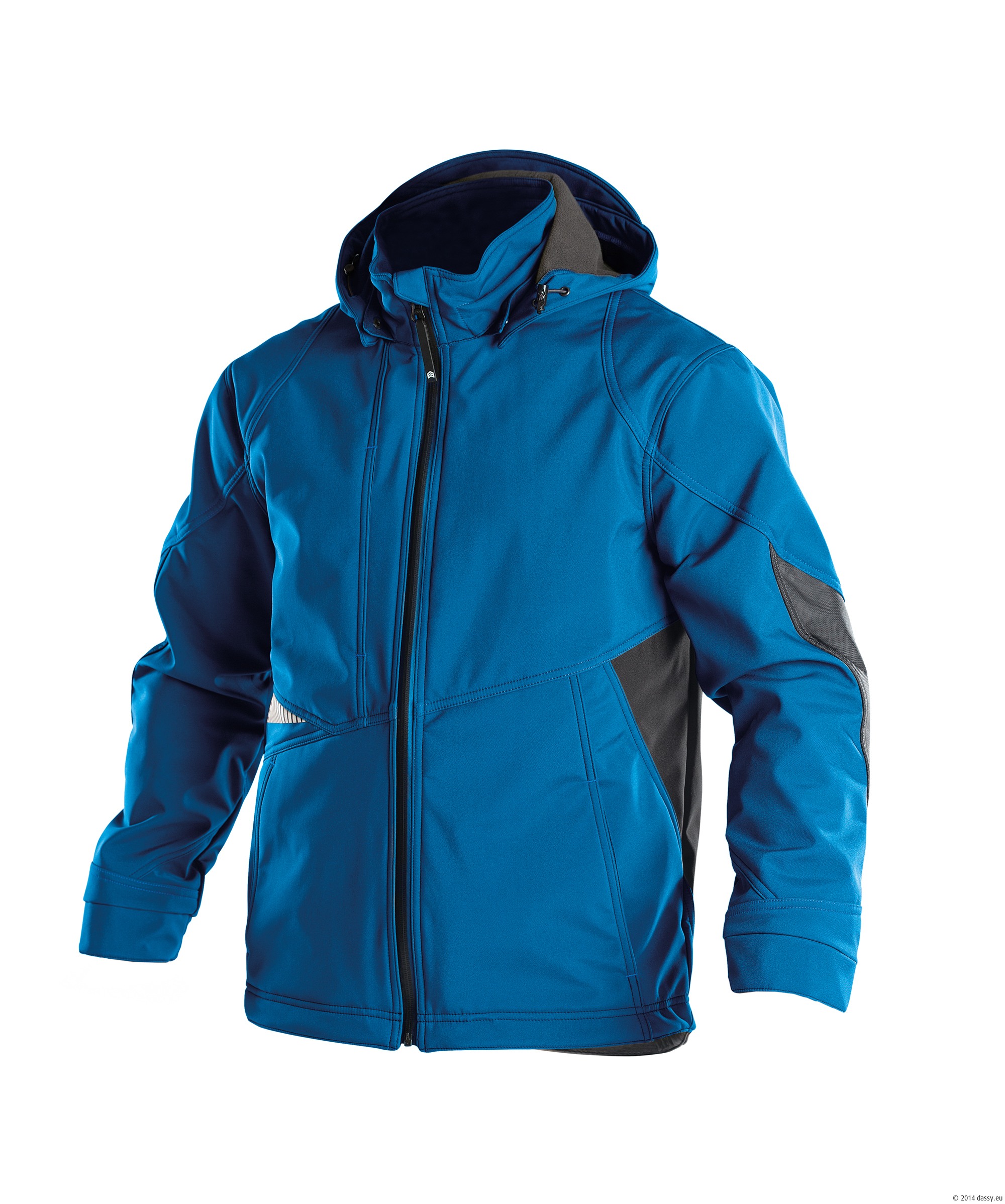 Azuurblauw/Antraciet