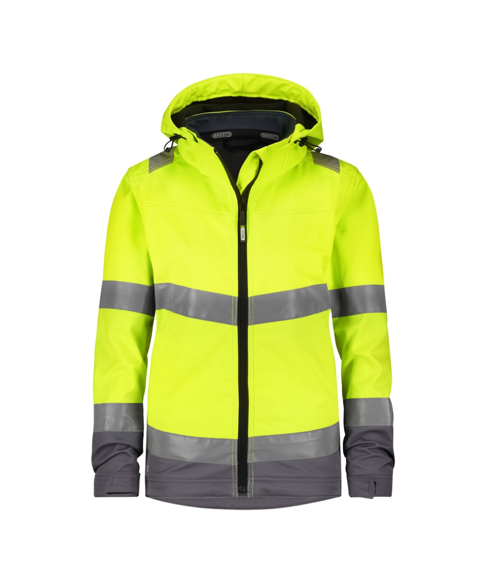 Cementgrijs/fluo geel