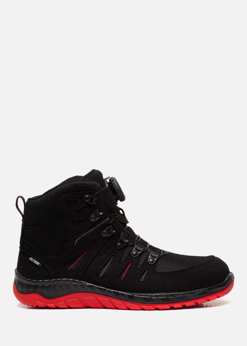 Elten Maddox BOA® Black-Red Mid ESD S3