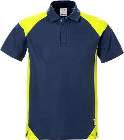 556-Marineblauw/hi-vis geel