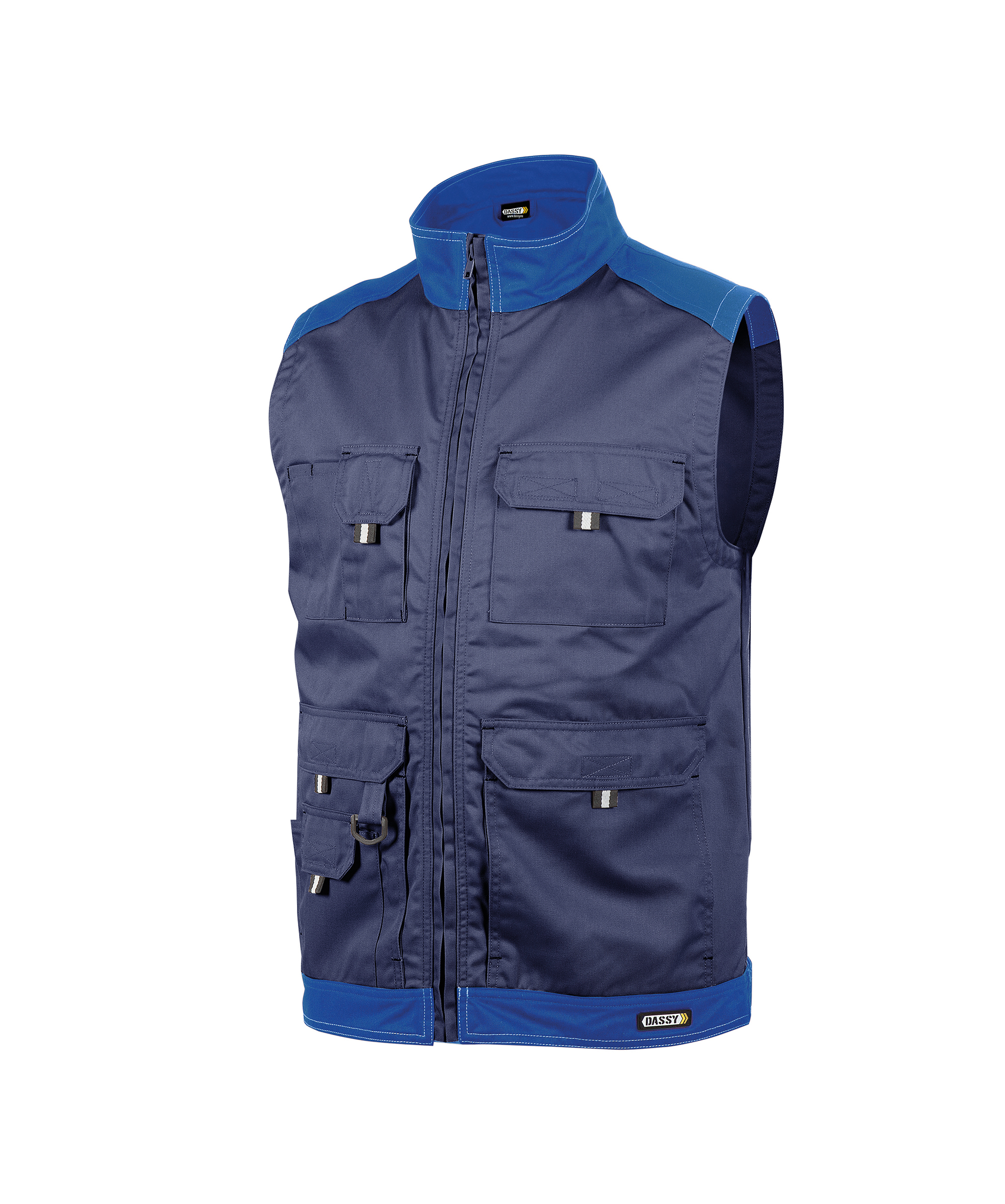 Korenblauw/donkerblauw
