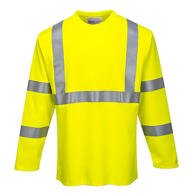 Portwest Vlamvertragend Reflecterend T-shirt met Lange Mouwen FR96