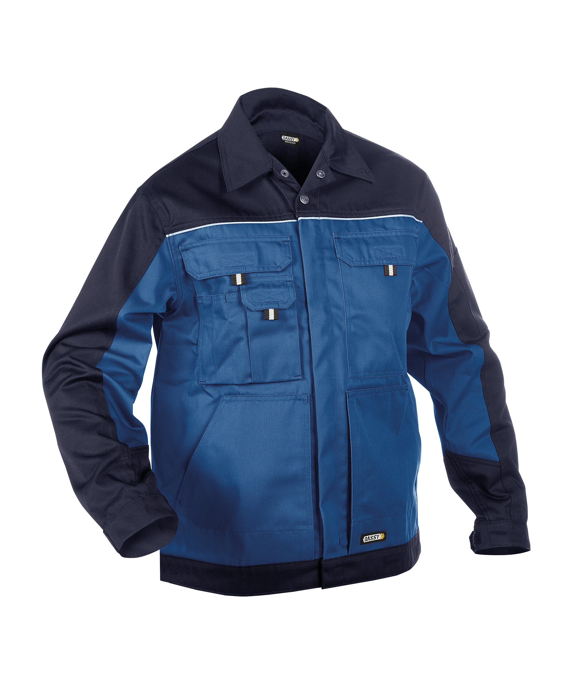 Korenblauw/donkerblauw