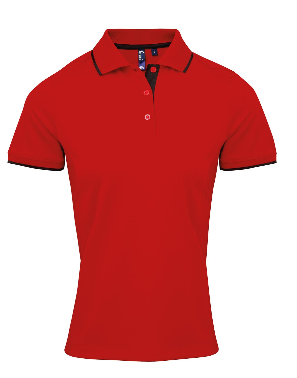 Premier Contrast Coolchecker® Polo Dames