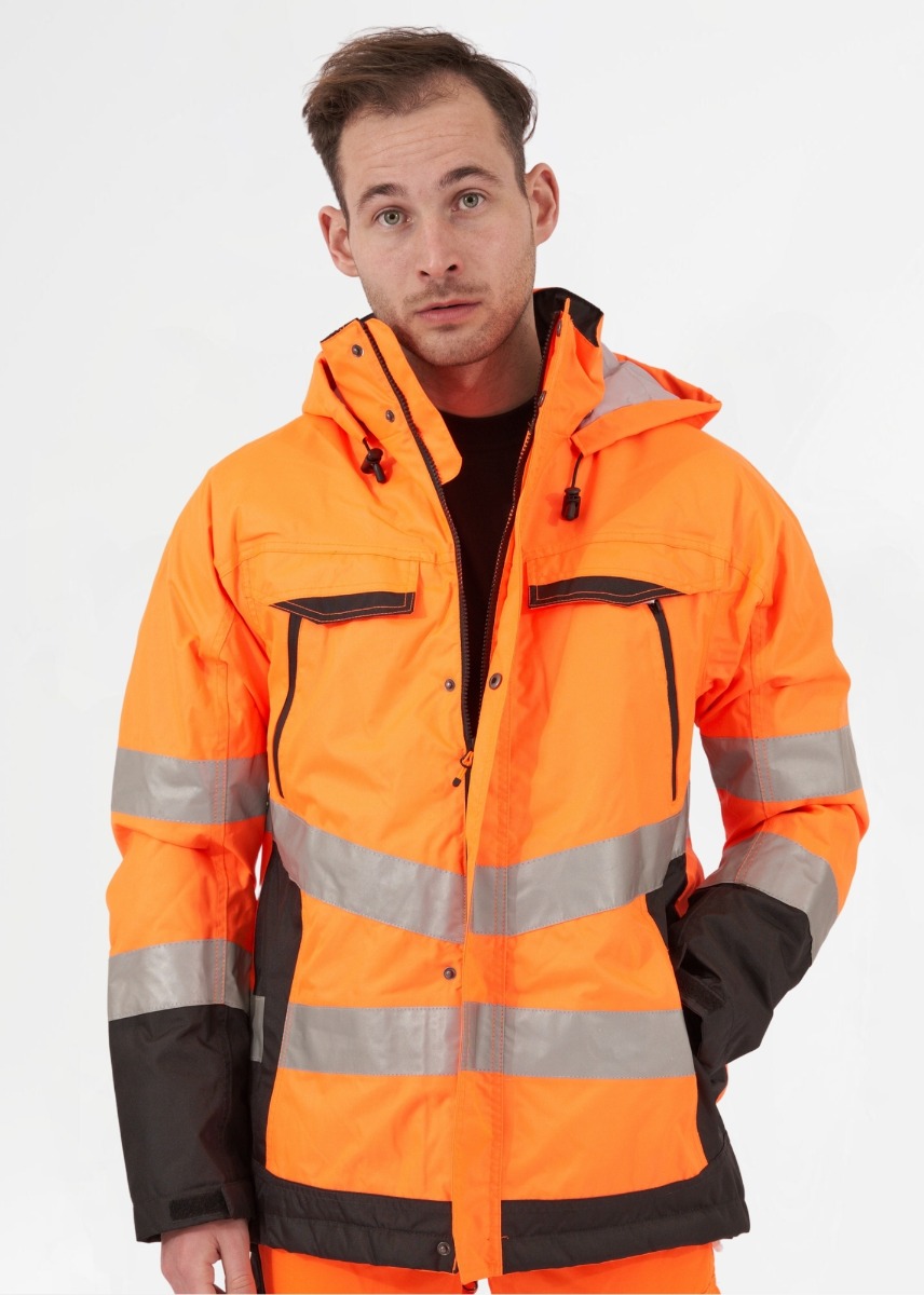 Projob Gevoerde Signalisatie Regenjas EN ISO 20471 Klasse 3 6441 