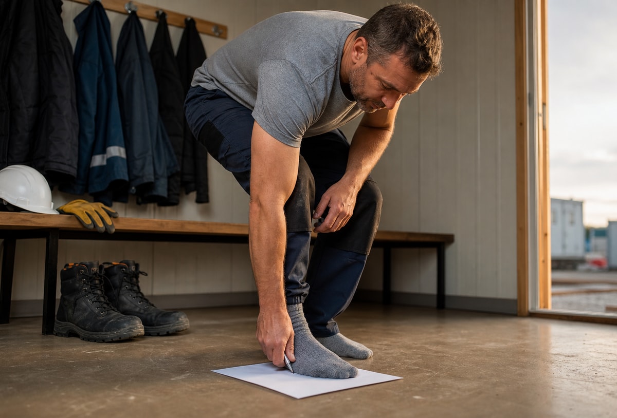 Hoe meet je je voeten voor werkschoenen